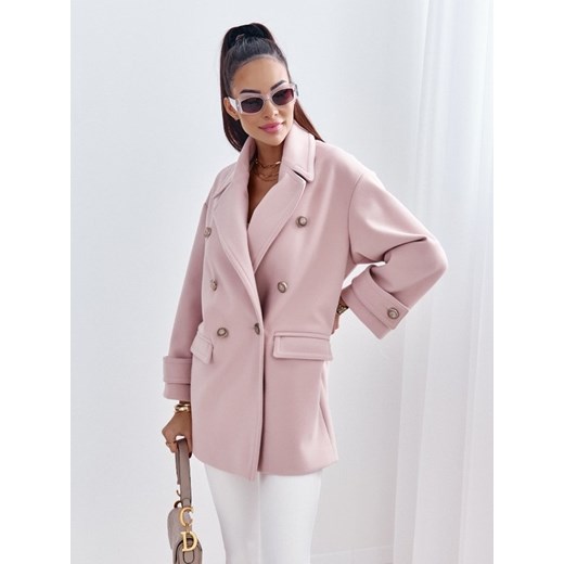 Płaszcz Cocomore Look Różowy Lisa Mayo L wyprzedaż Lisa Mayo