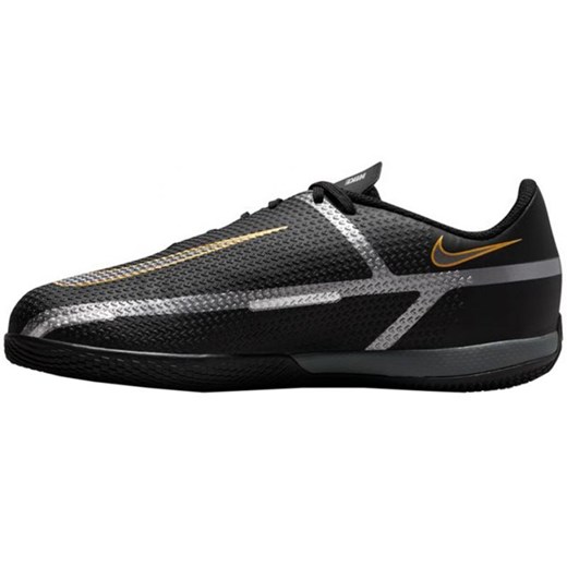 Buty piłkarskie Nike Phantom GT2 Academy Ic Jr DC0816-007 czarne czarne Nike 38 wyprzedaż ButyModne.pl