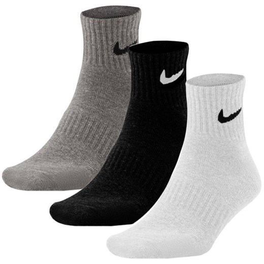 Skarpety Nike Everyday Cushioned Ankle 3 pary białe, czarne, szare SX7667 964 Nike 38-42 Galeria Sportowa
