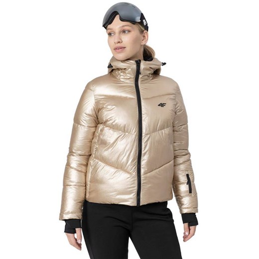 Kurtka narciarska damska 4F złota H4Z22 KUDN004 74S XL Galeria Sportowa