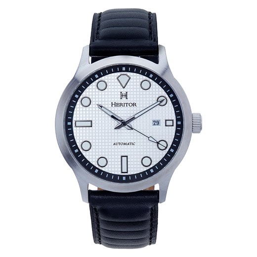 Zegarek automatyczny "Bradford" w kolorze srebrno-czarno-białym Heritor onesize promocja Limango Polska