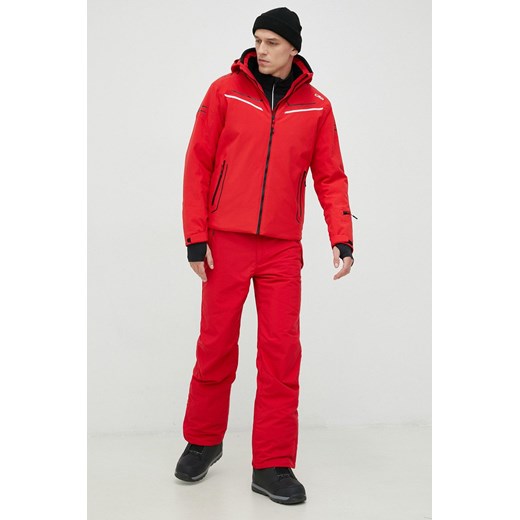 Columbia spodnie snowboardowe kolor czerwony ze sklepu ANSWEAR.com w kategorii Spodnie męskie - zdjęcie 148000920