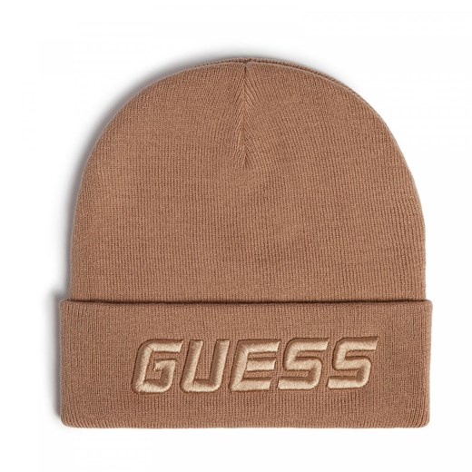 Damska czapka zimowa GUESS Beanie Hat - beżowa Guess One-size Sportstylestory.com