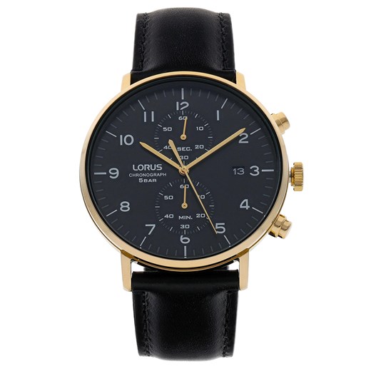Zegarek LORUS - RW420AX9 Black/Gold Lorus  promocyjna cena eobuwie.pl