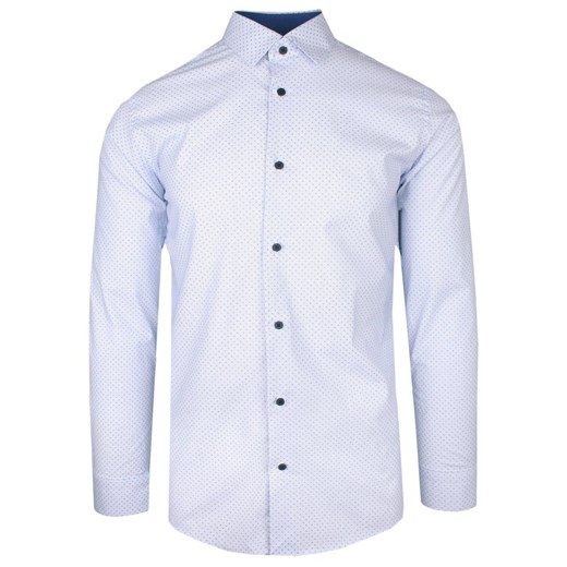 Koszula Wizytowa Niebieska z Długim Rękawem, Taliowana, SLIM -Victorio KSDWVCTO636SL ze sklepu JegoSzafa.pl w kategorii Koszule męskie - zdjęcie 148030680