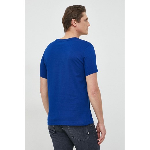 Tommy Hilfiger t-shirt bawełniany kolor niebieski gładki Tommy Hilfiger L ANSWEAR.com