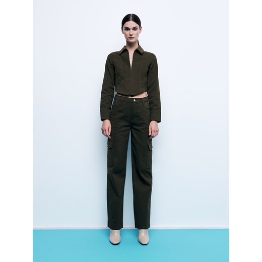 Reserved - Spodnie cargo - Khaki Reserved XS Reserved