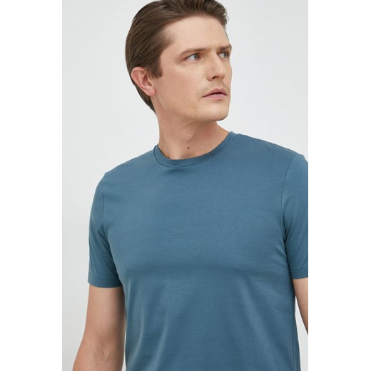 BOSS t-shirt bawełniany kolor granatowy 50468395 ze sklepu ANSWEAR.com w kategorii T-shirty męskie - zdjęcie 148113820