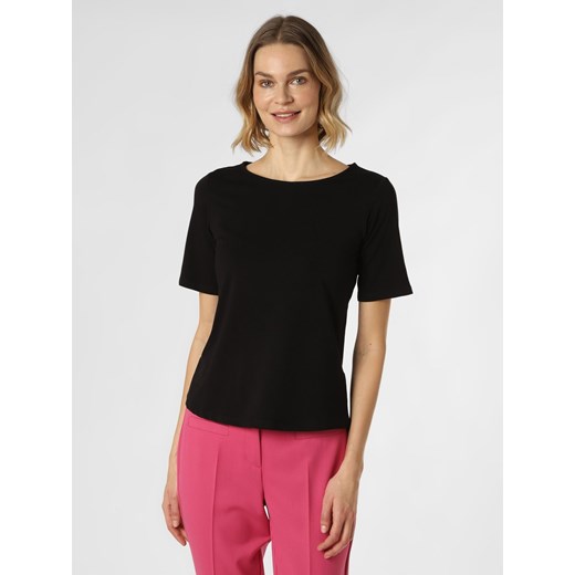 Franco Callegari T-shirt damski Kobiety Dżersej czarny jednolity ze sklepu vangraaf w kategorii Bluzki damskie - zdjęcie 148114934