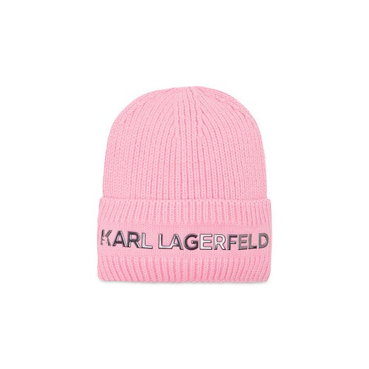 Czapka KARL LAGERFELD - Z11047 Pink 462 Karl Lagerfeld T1 promocja eobuwie.pl
