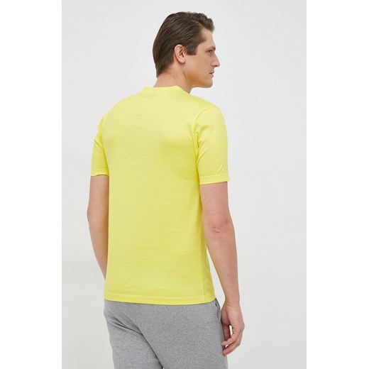 BOSS t-shirt bawełniany kolor żółty z nadrukiem S ANSWEAR.com