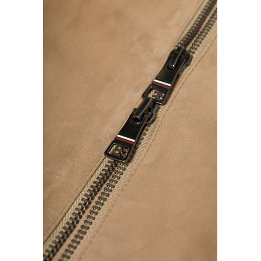 TOMMY HILFIGER Kurtka skórzana - Brązowy jasny - Mężczyzna - L (L) Tommy Hilfiger M (M) wyprzedaż Halfprice