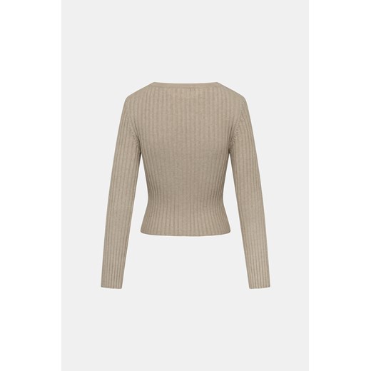 NA-KD Kardigan - Beżowy jasny - Kobieta - XS(XS) M (M) okazyjna cena Halfprice