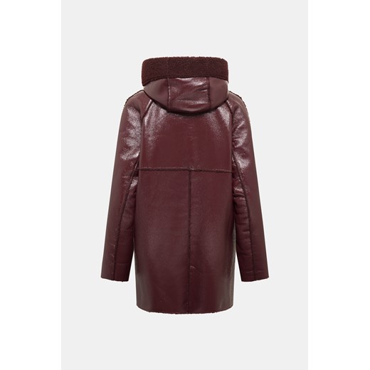 PINKO Płaszcz - Bordowy ciemny - Kobieta - 40 IT(S) Pinko 44 IT(L) okazja Halfprice