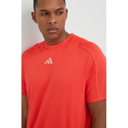 Adidas Performance t-shirt treningowy Entry kolor czerwony gładki XL ANSWEAR.com