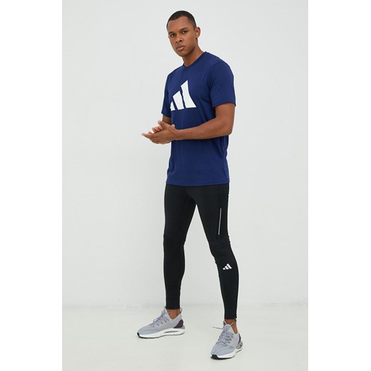 Adidas Performance t-shirt treningowy Training Essentials kolor granatowy z L ANSWEAR.com