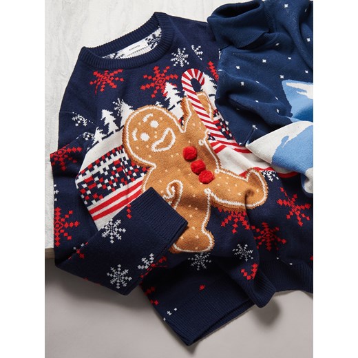 Reserved - Sweter z motywem świątecznym - Wielobarwny Reserved XL Reserved