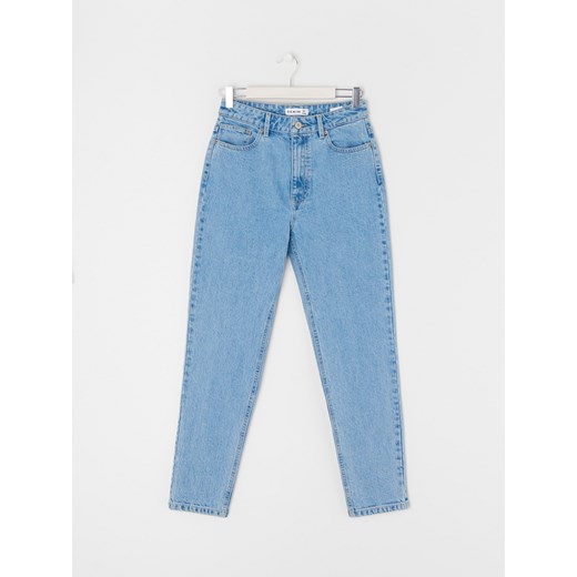 Sinsay - Jeansy mom high waist - Niebieski Sinsay 36 Sinsay