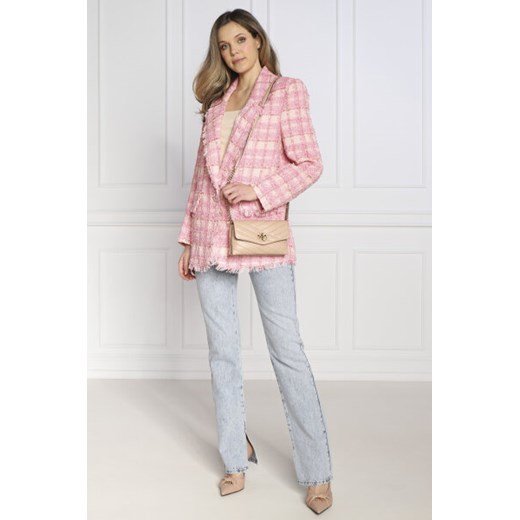 TORY BURCH Skórzana listonoszka Kira Chevron Tory Burch Uniwersalny Gomez Fashion Store