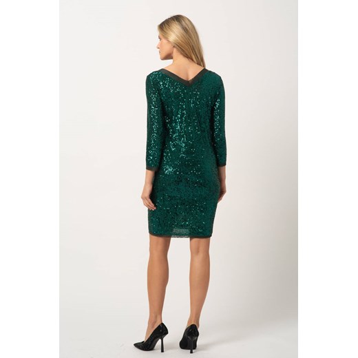 Zielona cekinowa sukienka Klarys Lidia Kalita S/M Lidia Kalita