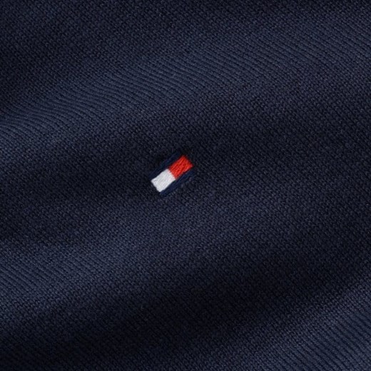 SWETER TOMMY HILFIGER MW0MW04979 403 SKY CAPTAIN V-NECK GRANATOWY Tommy Hilfiger XXL promocyjna cena Milgros.pl