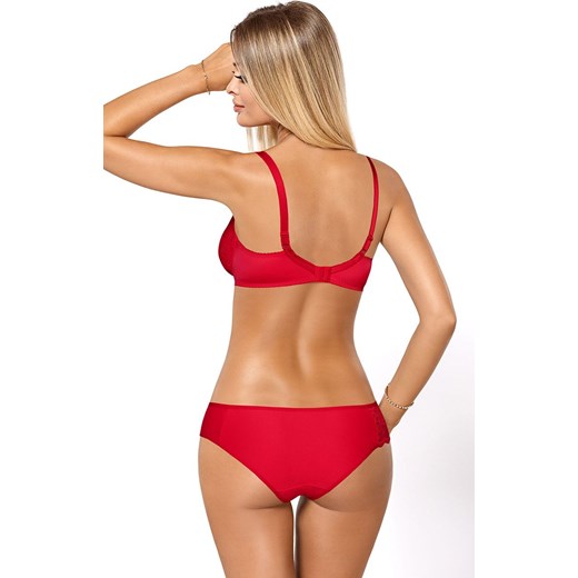 Koronkowy biustonosz miękki soft czerwony Cleo II, Kolor czerwony, Rozmiar 65C, PariPari Lingerie ze sklepu Intymna w kategorii Biustonosze - zdjęcie 148344060