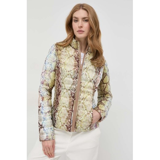 Guess kurtka dwustronna damska kolor brązowy przejściowa Guess XS ANSWEAR.com