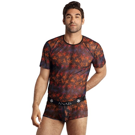 Chill koszulka męska, Kolor czarny-wzór, Rozmiar XL, Anais ze sklepu Intymna w kategorii T-shirty męskie - zdjęcie 148351264