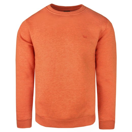 Pomarańczowa Bluza - Wildfinder - Okrągły Dekolt SWWLDFblm2127pomUneck ze sklepu JegoSzafa.pl w kategorii Bluzy męskie - zdjęcie 148365391