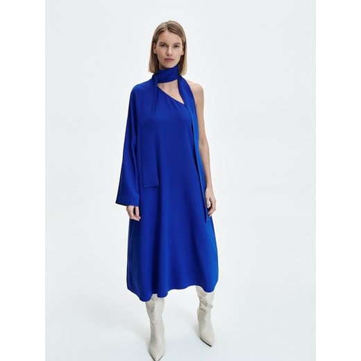 Reserved - Sukienka na jedno ramię - Niebieski Reserved L Reserved