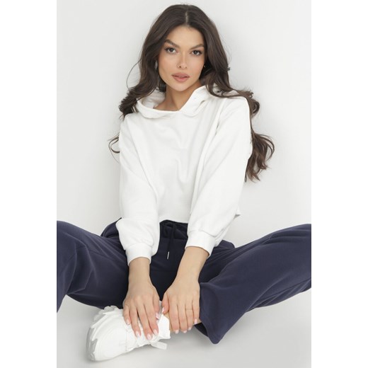 Granatowe Spodnie Dresowe Esani 3XL promocja Born2be Odzież