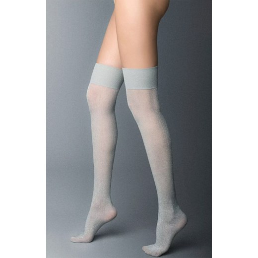 Zakolanówki w prążki z lureksem 20-40 DEN Giselle, Kolor czarno-złoty, Rozmiar uniwersalny, Veneziana ze sklepu Intymna w kategorii Zakolanówki - zdjęcie 148405563