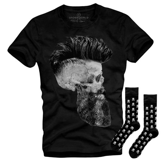 Zestaw koszulka i skarpety Underworld Skull with a beard / Skulls Underworld ONE SIZE morillo promocja