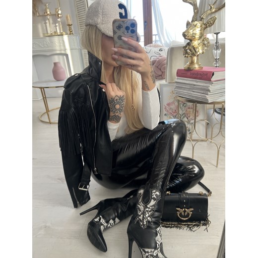 Legginsy lateksowe czarne G141 Copperose L/40 Charlotte Fashion
