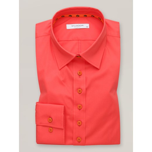 Klasyczna marchewkowa bluzka z pomarańczowymi guzikami Willsoor 40 wyprzedaż Willsoor