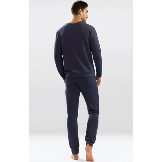 Komplet męski dresowy Justin, Kolor jeans, Rozmiar M, DKaren ze sklepu Intymna w kategorii Piżamy męskie - zdjęcie 148508703