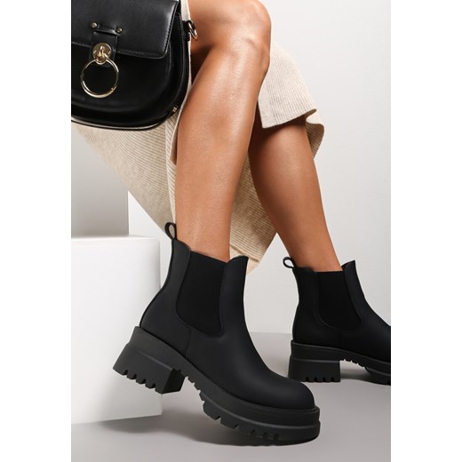 Czarne Botki Cylola Renee 38 renee.pl wyprzedaż