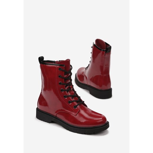 Bordowe Botki Chipler Renee 37 okazyjna cena renee.pl