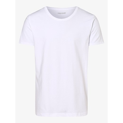 Finshley & Harding T-shirty pakowane po 2 szt. Mężczyźni Bawełna biały jednolity ze sklepu vangraaf w kategorii T-shirty męskie - zdjęcie 148570882