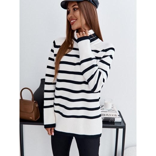 Sweter Miria Biały Lisa Mayo uniwesralny Lisa Mayo