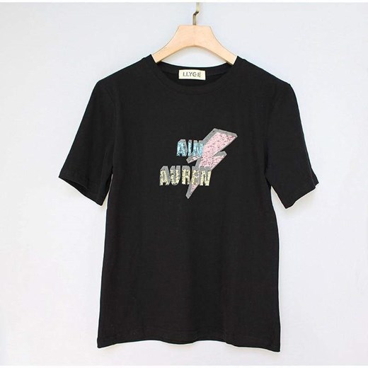 T-shirt Z Nadrukiem ze sklepu ParinePL w kategorii Bluzki damskie - zdjęcie 148585613
