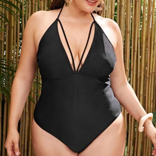 Klasyczne Plus Size Bikini Z Paskami Na Dekolcie Parine.pl L okazyjna cena ParinePL