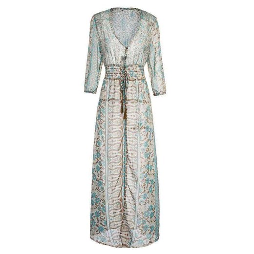 Bawełniana Sukienka Maxi ze sklepu ParinePL w kategorii Sukienki - zdjęcie 148590033