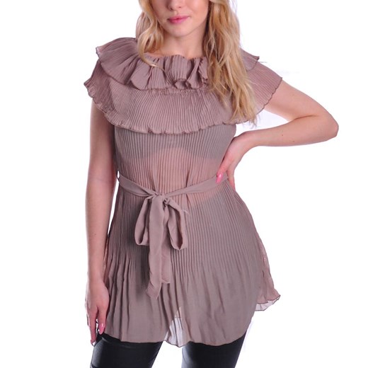 Zwiewna lenia sukienka hiszpanka Khaki ze sklepu Pantofelek24.pl w kategorii Sukienki - zdjęcie 148597904