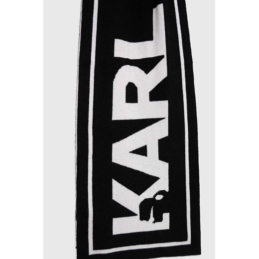 Czarny szalik/chusta Karl Lagerfeld 