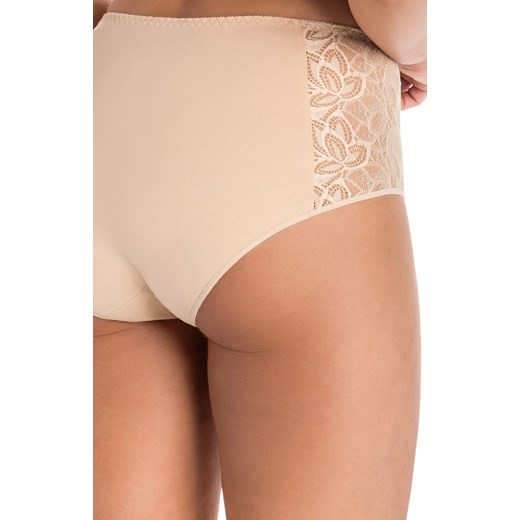 Beżowe figi damskie z wysokim stanem Eco Exclusive 1109, Kolor beżowy, Rozmiar 3XL, Teyli ze sklepu Intymna w kategorii Majtki damskie - zdjęcie 148601362