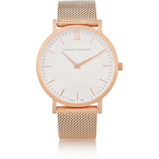 CM rose gold-plated watch