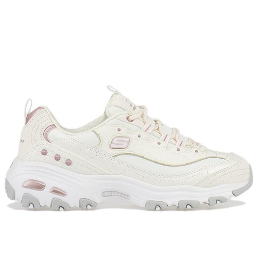 Buty Skechers D'Lites Ladies Night 149267WLV - białe ze sklepu streetstyle24.pl w kategorii Buty sportowe damskie - zdjęcie 148617042