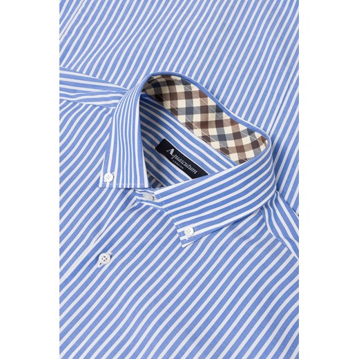 AQUASCUTUM Koszula - Niebieski - Mężczyzna - 42 CM(L) - Q1S396QUEEN5810 Aquascutum 42 CM(L) okazyjna cena Halfprice