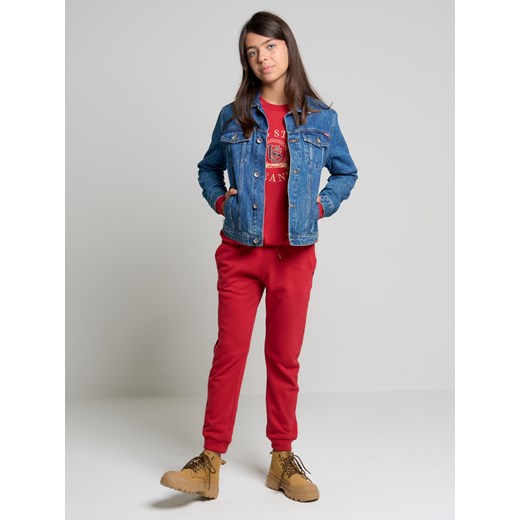Spodnie dresowe dziewczęce czerwone Arroya 603 ze sklepu Big Star w kategorii Spodnie dziewczęce - zdjęcie 148636672